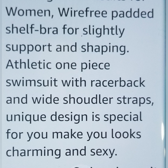 NWOT LATTICE BACK SUPPORT ATHLETIC MODEST SWIM BATHING SUIT SIZE LARGE BLACK - Picture 9 of 12